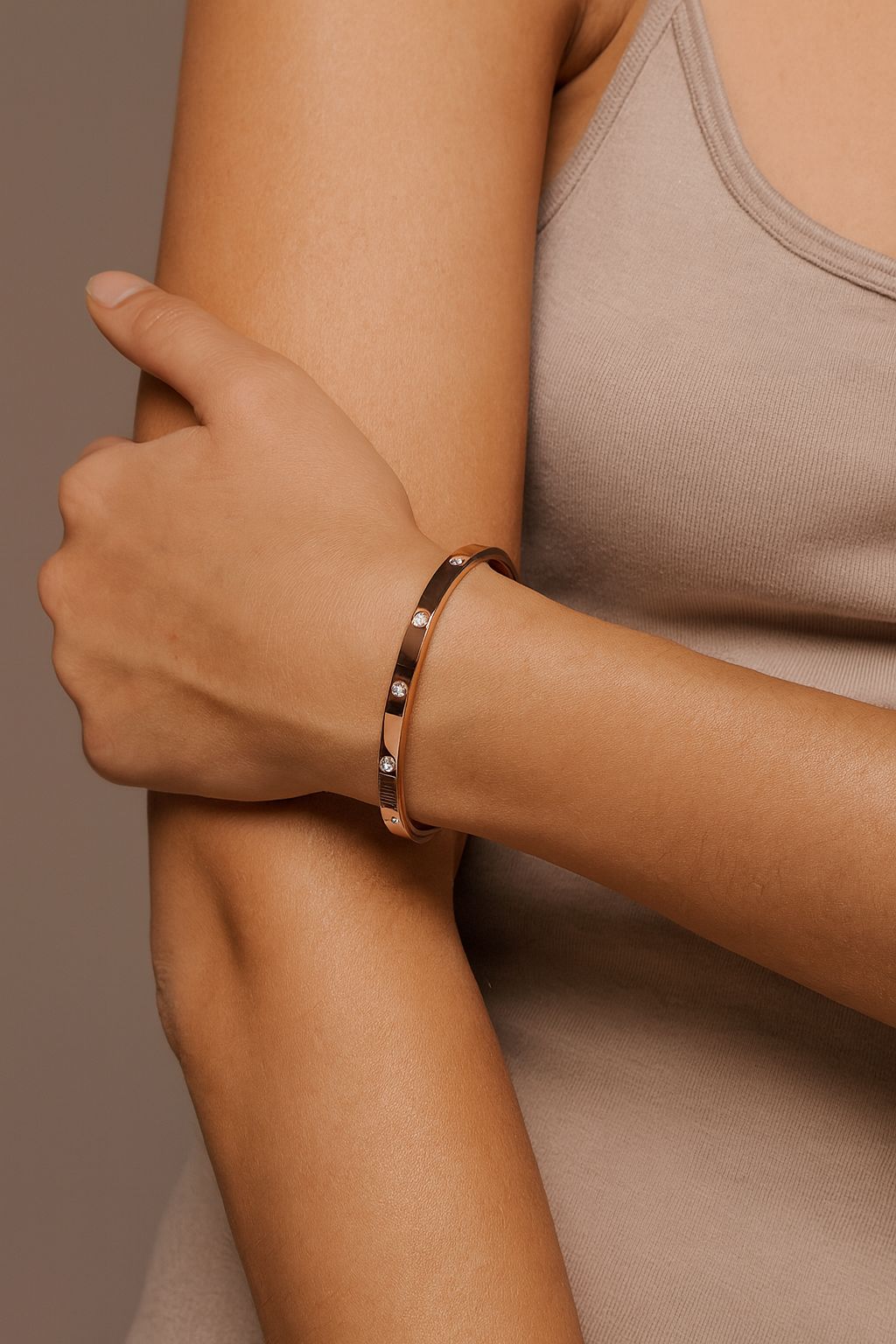 A. BRACCIALE RIGIDO ORO ROSA 009