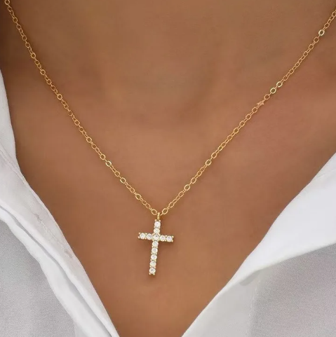 1. A . COLLANA CON CROCE ORO  014