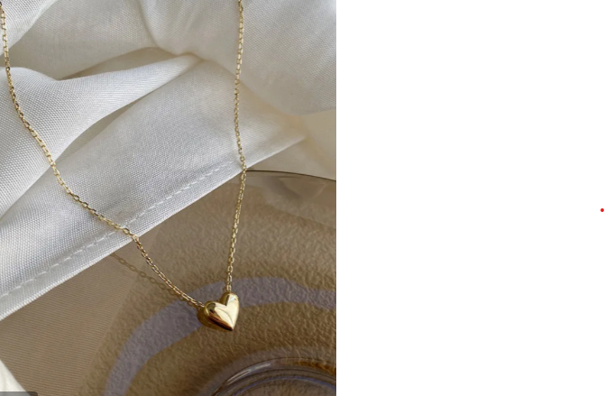 1.A. COLLANA CUORE MEDIO ORO 016