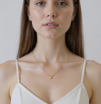 1.A. COLLANA CUORE MEDIO ORO 016