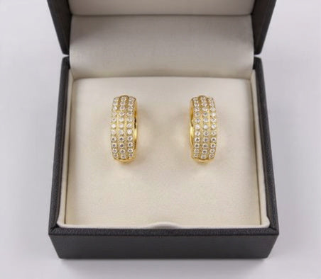 1.A. ORECCHINI ZIRCONI ORO 024